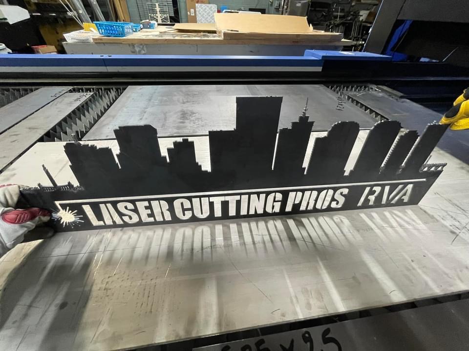 laser cut metal signs